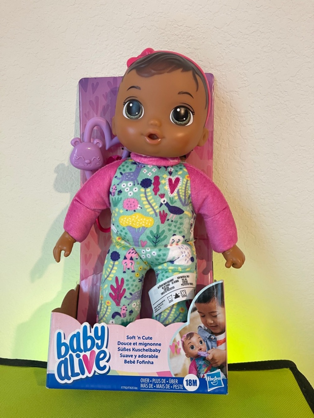 Hasbro Baby Alive Baby Doll in Pink & Multicolor Floral Outfit